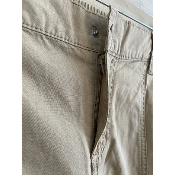 NWT H&M Divided Woman's Light Beige Canvas Cargo Pants Size 8 - Picture 4 of 10
